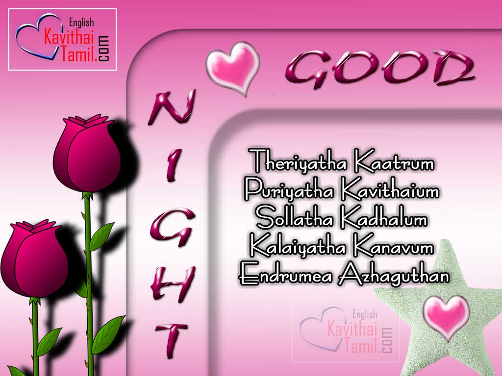 Here Is A Nice And New Good Night Quotatios  Tamil Sms With Hd Pictures For  Friends And Lovers 